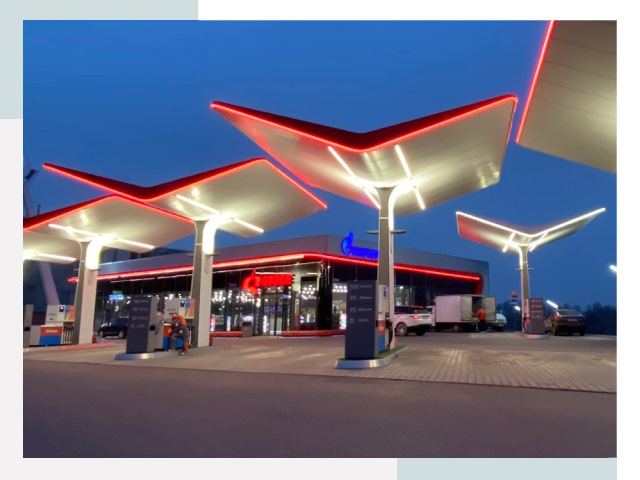 Навесы для АЗС в Когалыме