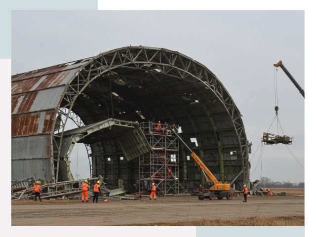 Демонтаж ангаров в Когалыме